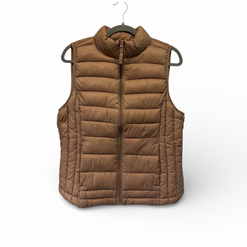 Love Tree Women's Ultra Light Modern‎ Preppy Packable Puffer Vest Size Large